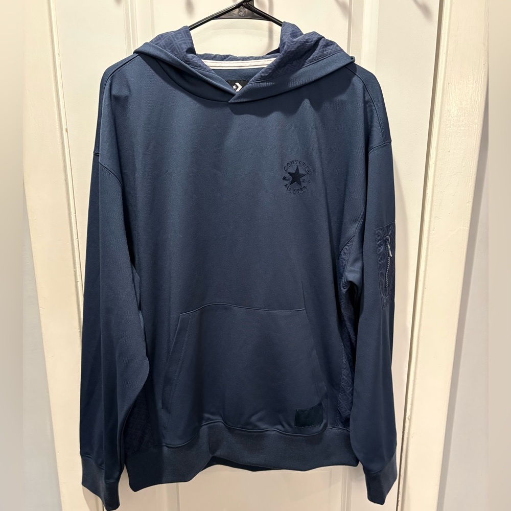 Men’s Navy Blue Converse Chuck Taylor All Star Skater Hoodie Size Medium